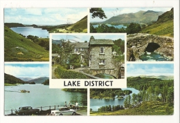 Cp, Angleterre, Lake District, Multi-Vues, Voyagée 1968 - Otros & Sin Clasificación