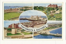 Cp, Angleterre, Portsmouth & Southsea, Multi-Vues - Portsmouth