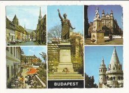 Cp, Hongrie, Budapest, Multi-Vues, Voyagée 1982 - Ungarn