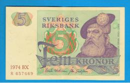 SUECIA - 5 Kronur 1974 SC-  P-51 - Suède