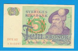 SUECIA - 5 Kronur 1978 SC   P-51 - Zweden