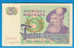 SUECIA - 5 Kronur 1979 SC   P-51 - Suecia