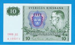 SUECIA - 10 Kronur 1989 SC   P-52 - Zweden