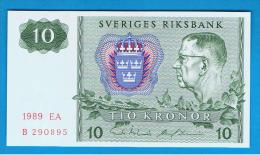 SUECIA - 10 Kronur 1989 SC   P-52 - Svezia