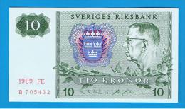 SUECIA - 10 Kronur 1989 SC   P-52 - Sweden