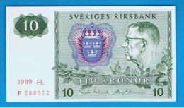 SUECIA - 10 Kronur 1989 SC   P-52 - Zweden