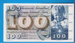 SUIZA - SWITZERLAND - SUISSE - 100 Francs 1969 SC-  P-49 - Switzerland