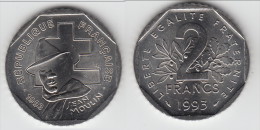 TOP QUALITE ****  2 FRANCS 1993 JEAN MOULIN - ISSUE DE ROULEAU - NON CIRCULEE - SPLENDIDE  **** EN ACHAT IMMEDIAT !!! - Conmemorativos