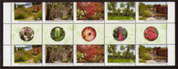 Australia 2013 - Flore, Arbres,  Jardins Australiens - Paire Avec Vignette Central Neufs // Mnh - Mint Stamps