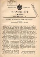 Original Patentschrift - W. Hellings In Holzheim B. Mechernich ,1906 , Sakristei - Möbel , Kirche , Gebet , Euskirchen ! - Andere Pläne