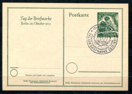 1869 - BERLIN, Ganzsache P27, Sonderstempel Tag Der Briefmarke - Stationery Card With Matching Special Cancellation - Postcards - Used