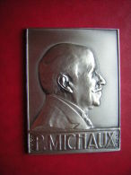 BELLE MEDAILLE EN BRONZE SIGNEE VILLANDRE  F S C F    P  MICHAUX 1854 / 1923  RECONNAISSANCE FEDERALE - Firma's