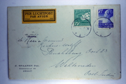 Netherlands: Early Airmail Cover Zeist To Weltevreden Dutch East Indies, 1926 NVPH 206+LP5 - Cartas & Documentos