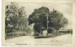 CP DP 44 Bourgneuf En Retz Le Calvaire Les Routes Arthon St Péreen Retz  Et Nantes 1940 - Bourgneuf-en-Retz