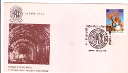 Special Cover On Hydroelectric Projecct Structure-npcc-issued From Kolkata On 09.01.1982 - Briefe