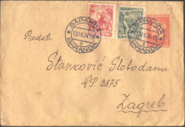 YUGOSLAVIA - JUGOSLAVIA  - TITO  COVER  3 Din - Not The Standard Envelope - Yellow Paper  - 1954 - Entiers Postaux