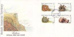 BRITISH ANTARCTIC TERRITORY 1989 LICHENS   FDC - FDC