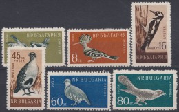 Bulgaria 1959 Birds Mi#1116-1121 Mint Hinged - Ongebruikt