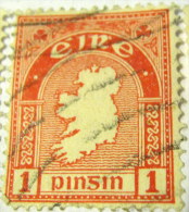 Ireland 1922 Map Of Ireland 1d - Used - Used Stamps