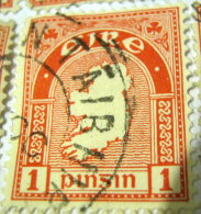Ireland 1922 Map Of Ireland 1d - Used - Used Stamps