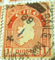 Ireland 1922 Map Of Ireland 1d - Used - Usados