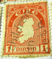 Ireland 1922 Map Of Ireland 1d - Used - Used Stamps