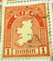 Ireland 1922 Map Of Ireland 1d - Used - Usados