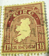 Ireland 1922 Map Of Ireland 1.5d - Used - Used Stamps