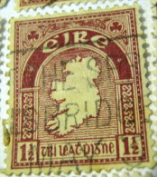 Ireland 1922 Map Of Ireland 1.5d - Used - Usados