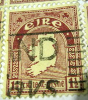 Ireland 1922 Map Of Ireland 1.5d - Used - Used Stamps