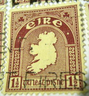 Ireland 1922 Map Of Ireland 1.5d - Used - Usati