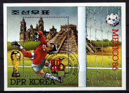 COREE DU NORD  BF (1985) Oblitéré     Cup 1986     Football  Soccer  Fussball - 1986 – Mexico
