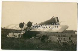 AVION CARTE PHOTO - DROLE ATTERRISSAGE?? - Unfälle