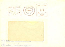 DDR Erfurt AFS 1978 DVZ Datenverarbeitungszentrum - Macchine Per Obliterare (EMA)