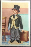 Image Folklore Belge - Homme Au Chapeau Avec Sa Valise - Chocolat Cote D'Or - Rare - Chocolate