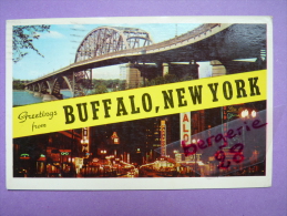 CPA - NEW YORK - BUFFALO - Greetings From - TIMBRES - - Buffalo