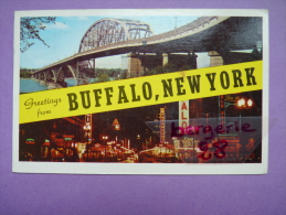 CPA - NEW YORK - BUFFALO - Greetings From - TIMBRES - - Buffalo