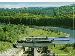 CPM    57    SAINT LOUIS    ARZVILLER   CANAL DE LA MARNE AU RHIN   PLAN INCLINE TRANSVERSAL PENICHE - Arzviller