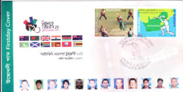 First Day Cover Issued On Icc Cricket World Twenty 20 Championship In South Africa 2007 - Bangladesh