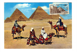 Egypte: Arabs Near Giza Pyramid Group, Dromadaire (13-3380) - Gizeh