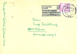 DDR Görlitz MWST 1981 Nutzen Sie Unsere öffentlichen Sprechstunden Im Wohngebiet - Frankeermachines (EMA)