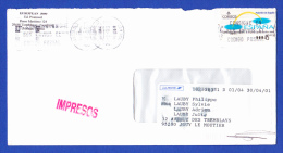 ENVELOPPE - CACHET  FUENGIROLA . MALAGA - 26.9.00 - Cartas & Documentos