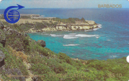First Phonecard  Barbados Number 1CBDB Rare  Used - Barbados (Barbuda)