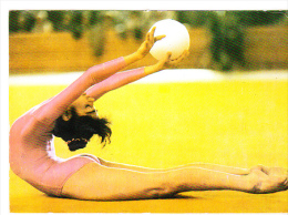 Romania Old Uncirculated Postcard - Gymnastics - Alina Dragan - Gymnastiek