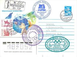 Russland Murmansk R-Arktisbrief Polarexpedition Olympische Spiele 1994 Eisbär - Hiver 1994: Lillehammer