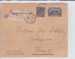 MONACO - 1923 - ENVELOPPE RECOMMANDEE De MONTE CARLO Pour WIEN (AUTRICHE) - Marcofilie