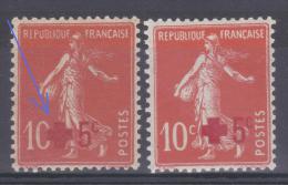 FRANCE VARIETE  N° YVERT/MAURY  146  CROIX ROUGE   NEUFS  LUXE - Unused Stamps