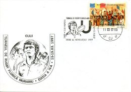 ROUMANIE. Enveloppe Commémorative De 1989. Tournoi De Rugby Florica Murariu. - Rugby