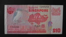 Singapore - 10 Dollar - 1979 - P 11a - VF/F - Look Scan - Singapore