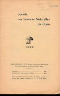 Dijon Bulletin Société Des Sciences Naturelles 1965 - Alpes - Pays-de-Savoie